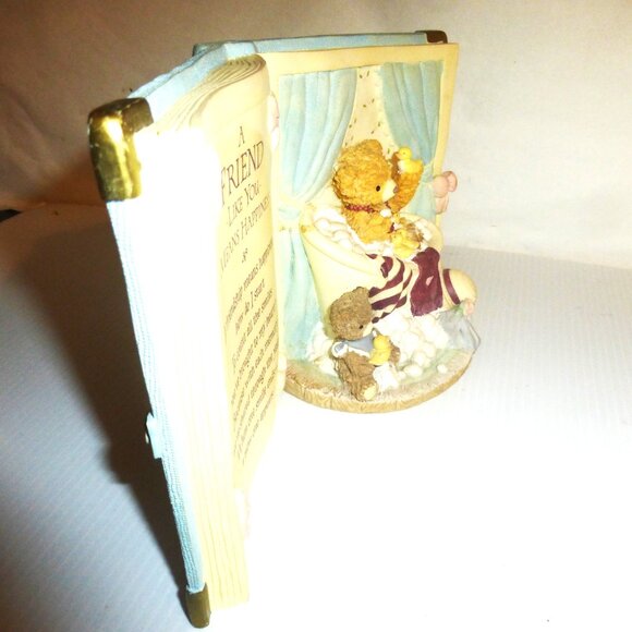 BEST FRIENDS GIFT LOT Musical Book Teddy Bear ANGEL Tree Ornament PLAQUE - Picture 12 of 16